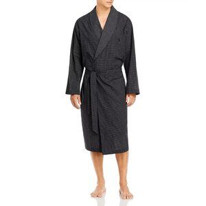 Polo Ralph Lauren Cotton Check Shawl Collar Robe